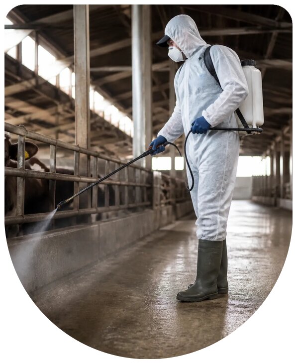 Профессиональная дезинсекция фермы и помещений в Кольчугине