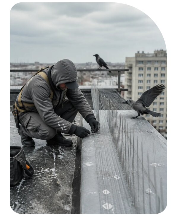 Защита от ворон под ключ в Кольчугине по цене от 5086 р. | Сенат-Кль